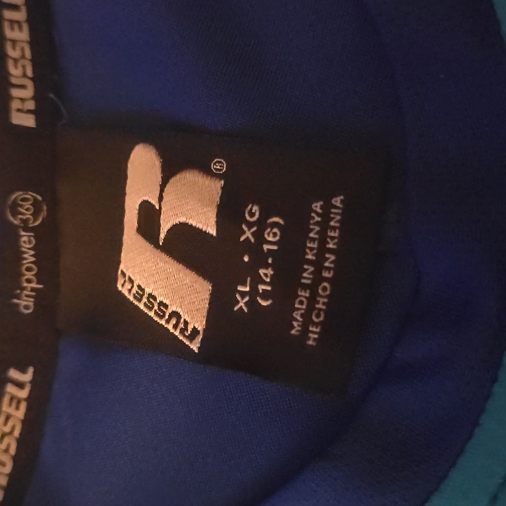 2 Russell Athletic Electric Blue Short Sleeve Tee - Picture 8 of 8